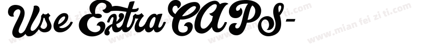 Use ExtraCAPS字体转换